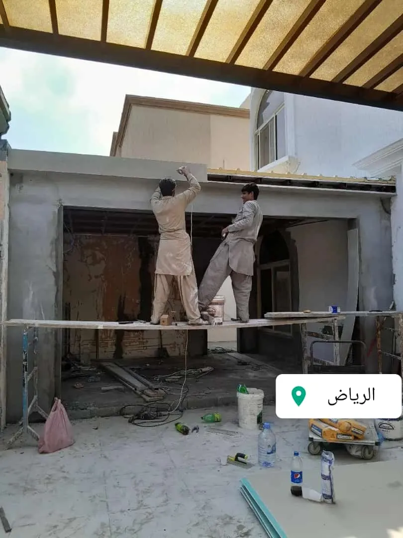 أعمال ترميم صالة وممر فيلا سكنية
